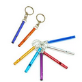 Slim Aluminum whistle keychain